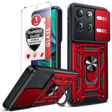 LeYi for Moto G Stylus 5G 2025 Case: Motorola G Stylus 5G 2025 Case with Tempered Glass Screen Protector, [Military-Grade] Shockproof Kickstand Funda para G Stylus 5G 2025