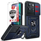 LeYi for Moto G Stylus 5G 2025 Case: Motorola G Stylus 5G 2025 Case with Tempered Glass Screen Protector, [Military-Grade] Shockproof Kickstand Funda para G Stylus 5G 2025