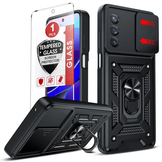 LeYi for Moto G Stylus 5G 2022 Case: Motorola G Stylus 5G 2022 Case with Tempered Glass Screen Protector, [Military-Grade] Shockproof Kickstand Funda para G Stylus 5G 2022
