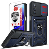LeYi for Moto G Stylus 5G 2022 Case: Motorola G Stylus 5G 2022 Case with Tempered Glass Screen Protector, [Military-Grade] Shockproof Kickstand Funda para G Stylus 5G 2022
