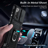 LeYi for Samsung Galaxy Note 20 Case: with Slide Camera Cover [Military-Grade] Cellphone Case Cover with Magnetic Ring Kickstand for Samsung Galaxy Note 20 5G