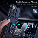 LeYi for Samsung Galaxy Note 20 Case: with Slide Camera Cover [Military-Grade] Cellphone Case Cover with Magnetic Ring Kickstand for Samsung Galaxy Note 20 5G