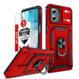 LeYi for Moto G-5G 2023 Case: with Slide Camera Cover and Screen Protector, [Military-Grade] Cellphone Case Cover with Magnetic Ring Kickstand for Moto G 5G 2023
