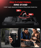 LeYi for Samsung Galaxy S10-Case: with Slide Camera Cover, [Military-Grade] Cellphone Case Cover with Magnetic Ring Kickstand for Samsung Galaxy S10