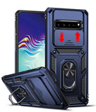 LeYi for Samsung Galaxy S10-Case: with Slide Camera Cover, [Military-Grade] Cellphone Case Cover with Magnetic Ring Kickstand for Samsung Galaxy S10