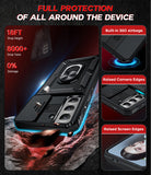 LeYi for Samsung Galaxy S21 Phone Case 5G: with Slide Camera Cover [Military-Grade] Cellphone Case Cover with Magnetic Ring Kickstand for Samsung Galaxy S21 5G