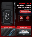 LeYi for Samsung Galaxy S21 Phone Case 5G: with Slide Camera Cover [Military-Grade] Cellphone Case Cover with Magnetic Ring Kickstand for Samsung Galaxy S21 5G
