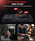 LeYi for Samsung Galaxy S21 Ultra-5G Case: with Slide Camera Cover, [Military-Grade] Cellphone Case Cover with Magnetic Ring Kickstand for Samsung Galaxy S21 Ultra 5G