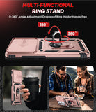 LeYi for Samsung Galaxy S21 Ultra-5G Case: with Slide Camera Cover, [Military-Grade] Cellphone Case Cover with Magnetic Ring Kickstand for Samsung Galaxy S21 Ultra 5G