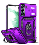 LeYi for Samsung Galaxy S22-Plus Case: with Slide Camera Cover, [Military-Grade] Cellphone Case Cover with Magnetic Ring Kickstand for Samsung Galaxy S22 Plus