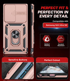 LeYi for Samsung Galaxy S22-Ultra Case: with Slide Camera Cover, [Military-Grade] Cellphone Case Cover with Magnetic Ring Kickstand for Samsung Galaxy S22 Ultra