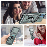 LeYi for Motorola-Moto G Play 2024 Case: with Slide Camera Cover and Screen Protector, [Military-Grade] Cellphone Case Cover with Magnetic Ring Kickstand for Moto G Play 2024