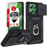 LeYi for Motorola-Moto G Power 5G 2025 Case: with Slide Camera Cover and Screen Protector, [Military-Grade] Cellphone Case Cover with Magnetic Ring Kickstand for Moto G Power 5G 2025