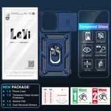 LeYi for Motorola-Moto G Power 5G 2025 Case: with Slide Camera Cover and Screen Protector, [Military-Grade] Cellphone Case Cover with Magnetic Ring Kickstand for Moto G Power 5G 2025