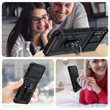 LeYi for Samsung Galaxy A13 5G Case: with Slide Camera Cover and Screen Protector, [Military-Grade] Cellphone Case Cover with Magnetic Ring Kickstand for Samsung Galaxy A13 5G