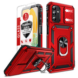 LeYi for Samsung Galaxy A13 5G Case: with Slide Camera Cover and Screen Protector, [Military-Grade] Cellphone Case Cover with Magnetic Ring Kickstand for Samsung Galaxy A13 5G