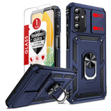 LeYi for Samsung Galaxy A13 5G Case: with Slide Camera Cover and Screen Protector, [Military-Grade] Cellphone Case Cover with Magnetic Ring Kickstand for Samsung Galaxy A13 5G