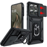 LeYi for Motorola-Edge-2025 Case: with Slide Camera Cover, [Military-Grade] Cellphone Case Cover with Magnetic Ring Kickstand for Moto Edge 2025