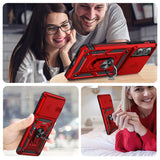 LeYi for Motorola-Edge-2025 Case: with Slide Camera Cover, [Military-Grade] Cellphone Case Cover with Magnetic Ring Kickstand for Moto Edge 2025