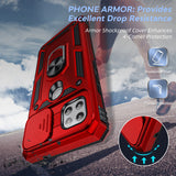 LeYi for Motorola-Moto One 5G Ace Case: with Slide Camera Cover and Screen Protector, [Military-Grade] Cellphone Case Cover with Magnetic Ring Kickstand for Moto One 5G Ace