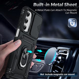 LeYi for Samsung Galaxy A16-5G Case: with Slide Camera Cover and Screen Protector, [Military-Grade] Cellphone Case Cover with Magnetic Ring Kickstand for Samsung Galaxy A16 5G