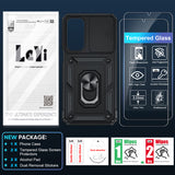 LeYi for Samsung Galaxy A16-5G Case: with Slide Camera Cover and Screen Protector, [Military-Grade] Cellphone Case Cover with Magnetic Ring Kickstand for Samsung Galaxy A16 5G
