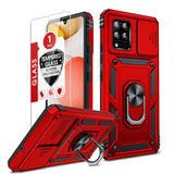 LeYi for Samsung Galaxy A42 5G Case: with Slide Camera Cover and Screen Protector, [Military-Grade] Cellphone Case Cover with Magnetic Ring Kickstand for Samsung Galaxy A42 5G