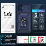 LeYi for Samsung Galaxy A42 5G Case: with Slide Camera Cover and Screen Protector, [Military-Grade] Cellphone Case Cover with Magnetic Ring Kickstand for Samsung Galaxy A42 5G