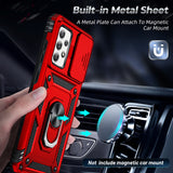 LeYi for Samsung Galaxy A52 5G Case: with Slide Camera Cover and Screen Protector, [Military-Grade] Cellphone Case Cover with Magnetic Ring Kickstand for Samsung Galaxy A52 5G