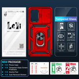 LeYi for Samsung Galaxy A52 5G Case: with Slide Camera Cover and Screen Protector, [Military-Grade] Cellphone Case Cover with Magnetic Ring Kickstand for Samsung Galaxy A52 5G