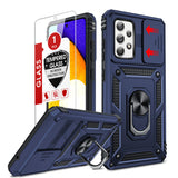 LeYi for Samsung Galaxy A52 5G Case: with Slide Camera Cover and Screen Protector, [Military-Grade] Cellphone Case Cover with Magnetic Ring Kickstand for Samsung Galaxy A52 5G