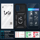 LeYi for Samsung Galaxy A53 5G Case: with Slide Camera Cover and Screen Protector, [Military-Grade] Cellphone Case Cover with Magnetic Ring Kickstand for Samsung Galaxy A53 5G