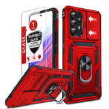 LeYi for Samsung Galaxy A53 5G Case: with Slide Camera Cover and Screen Protector, [Military-Grade] Cellphone Case Cover with Magnetic Ring Kickstand for Samsung Galaxy A53 5G