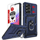 LeYi for Samsung Galaxy A53 5G Case: with Slide Camera Cover and Screen Protector, [Military-Grade] Cellphone Case Cover with Magnetic Ring Kickstand for Samsung Galaxy A53 5G