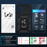 LeYi for Samsung Galaxy A54 5G Case: with Slide Camera Cover and Screen Protector, [Military-Grade] Cellphone Case Cover with Magnetic Ring Kickstand for Samsung Galaxy A54 5G