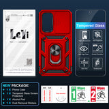 LeYi for Samsung Galaxy A54 5G Case: with Slide Camera Cover and Screen Protector, [Military-Grade] Cellphone Case Cover with Magnetic Ring Kickstand for Samsung Galaxy A54 5G