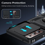 LeYi for Samsung Galaxy Note 20 Ultra Case: with Slide Camera Cover [Military-Grade] Cellphone Case Cover with Magnetic Ring Kickstand for Samsung Galaxy Note 20 Ultra