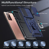 LeYi for Samsung Galaxy Note 20 Ultra Case: with Slide Camera Cover [Military-Grade] Cellphone Case Cover with Magnetic Ring Kickstand for Samsung Galaxy Note 20 Ultra