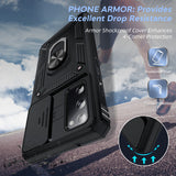 LeYi for Samsung Galaxy S21 FE 5G Case: with Slide Camera Cover and Screen Protector, [Military-Grade] Cellphone Case Cover with Magnetic Ring Kickstand for Samsung Galaxy S21 FE