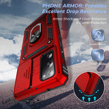 LeYi for Samsung Galaxy S21 FE 5G Case: with Slide Camera Cover and Screen Protector, [Military-Grade] Cellphone Case Cover with Magnetic Ring Kickstand for Samsung Galaxy S21 FE