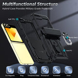 LeYi for Smasung Z Flip 6 Case: [Military-Grade] Cellphone Case Cover with Magnetic Ring Kickstand for Galaxy Z Flip 6