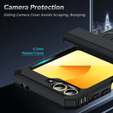 LeYi for Smasung Z Flip 6 Case: [Military-Grade] Cellphone Case Cover with Magnetic Ring Kickstand for Galaxy Z Flip 6