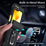 LeYi for Smasung Z Flip 6 Case: [Military-Grade] Cellphone Case Cover with Magnetic Ring Kickstand for Galaxy Z Flip 6