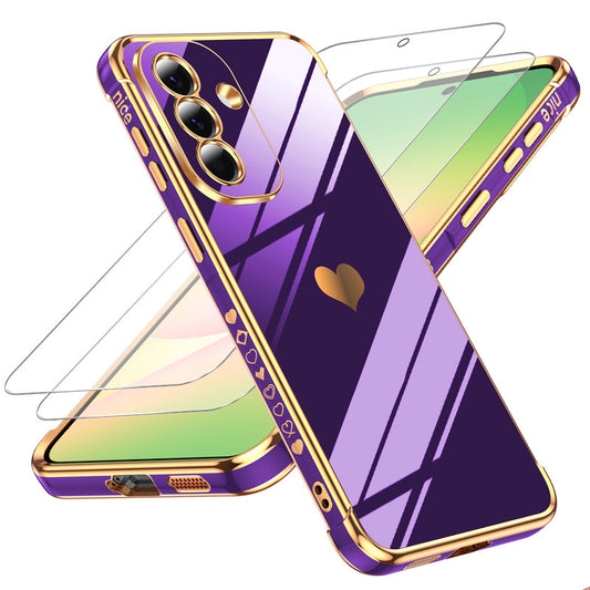 LeYi for Samsung Galaxy A57 5G Case: with Tempered Glass Screen Protector [2 Pcs]+ Full Camera Lens Protection