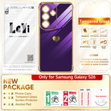 LeYi for Samsung Galaxy S26 Case: with Tempered Glass Screen Protector [2 Pcs]+ Full Camera Lens Protection