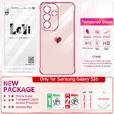 LeYi for Samsung Galaxy S26 Case: with Tempered Glass Screen Protector [2 Pcs]+ Full Camera Lens Protection