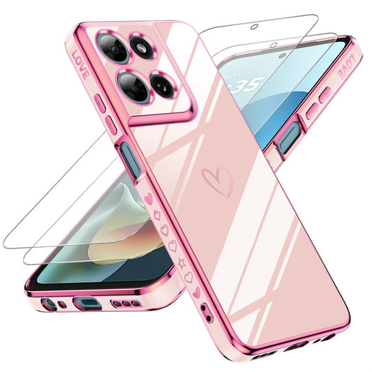 LeYi for Moto G 5G 2026 Case: with Tempered Glass Screen Protector [2 Pcs]+ Full Camera Lens Protection