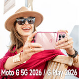 LeYi for Moto G 5G 2026 Case: with Tempered Glass Screen Protector [2 Pcs]+ Full Camera Lens Protection