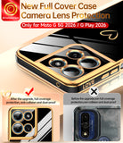 LeYi for Moto G 5G 2026 Case: with Tempered Glass Screen Protector [2 Pcs]+ Full Camera Lens Protection