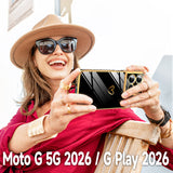LeYi for Moto G 5G 2026 Case: with Tempered Glass Screen Protector [2 Pcs]+ Full Camera Lens Protection